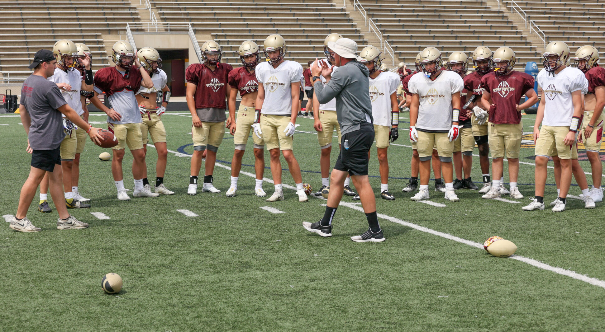Chesterton football practice
